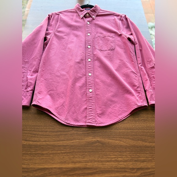 Vintage Y2K Abercrombie & Fitch Oxford Shirt Men’s S Pink Nantucket Red Relaxed - Picture 10 of 16